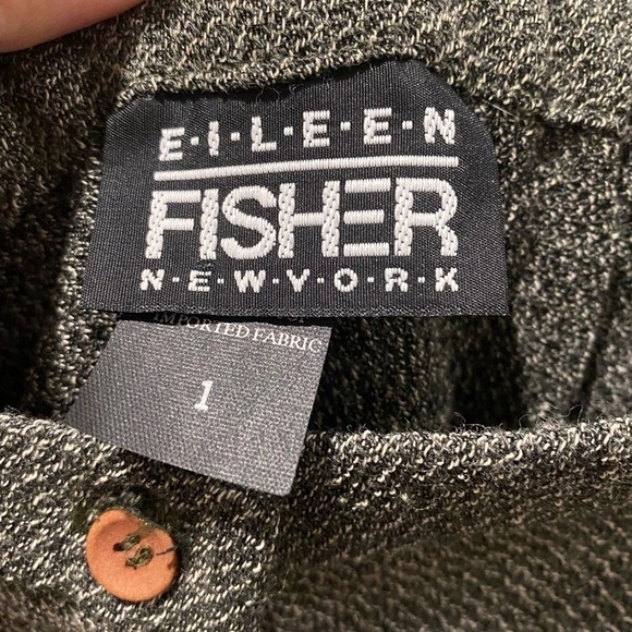 Eileen Fisher MIDI Button Down Skirt Gray Small - Picture 5 of 7